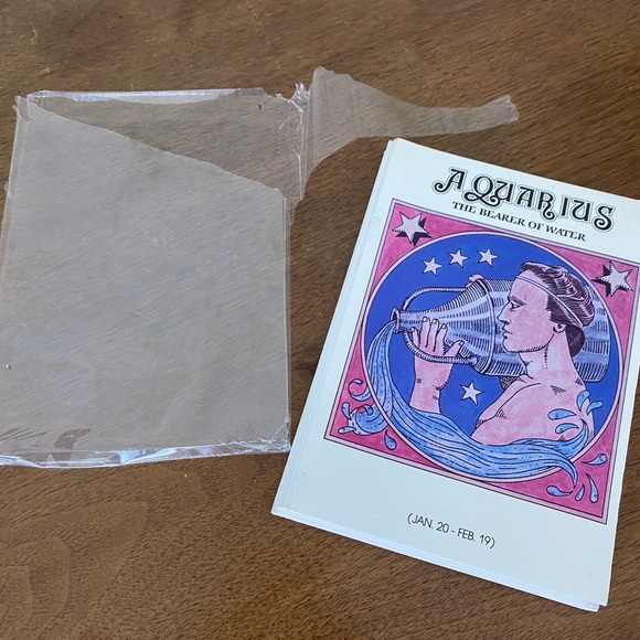 Zodiac Sign Greeting Cards Set by Kemosabe Basabe 1991. NEW - Picture 11 of 12